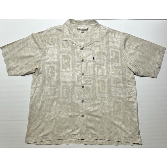 Duke Kahanamoku Men’s Silk Hawaiian Aloha Shirt Size XXXL Casual Relaxed 3XL EUC - Picture 1 of 8
